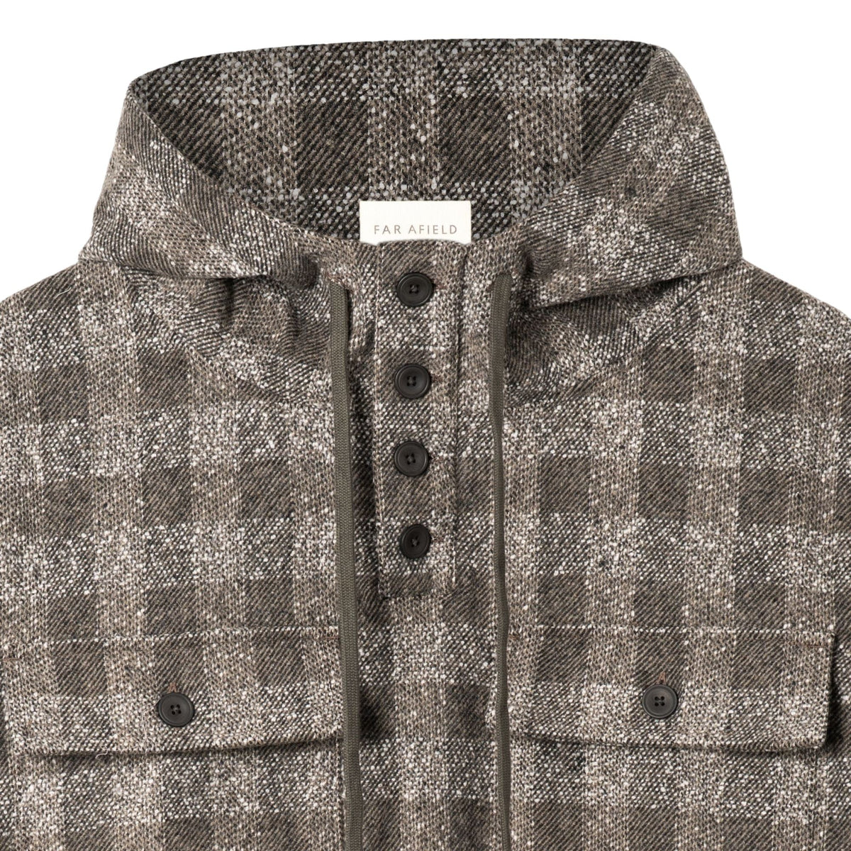 Far Afield Portree Smock - Light Grey Check