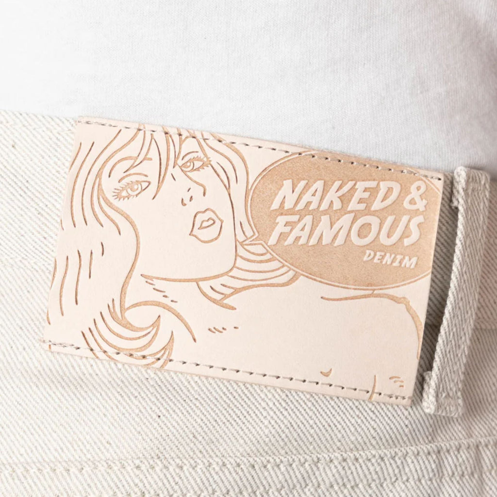 Naked and Famous Denim Easy Guy Tabi Selvedge - Off White