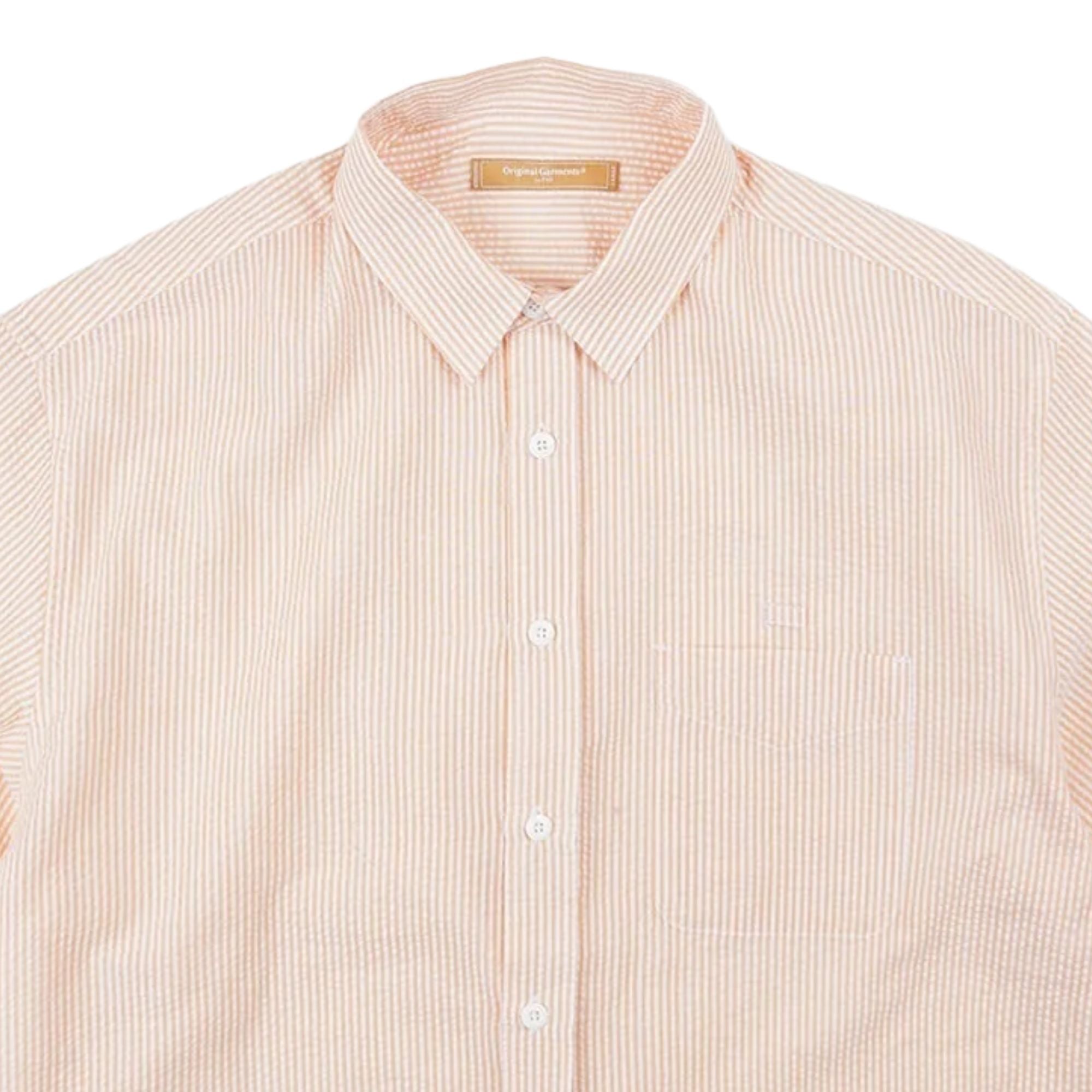 FrizmWORKS OG Stripe Seersucker Shirt - Orange