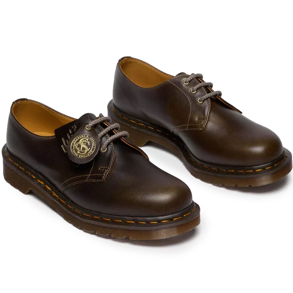 Dr. Martens Made In England 1461 Classic Calf Leather Shoes - Sepia