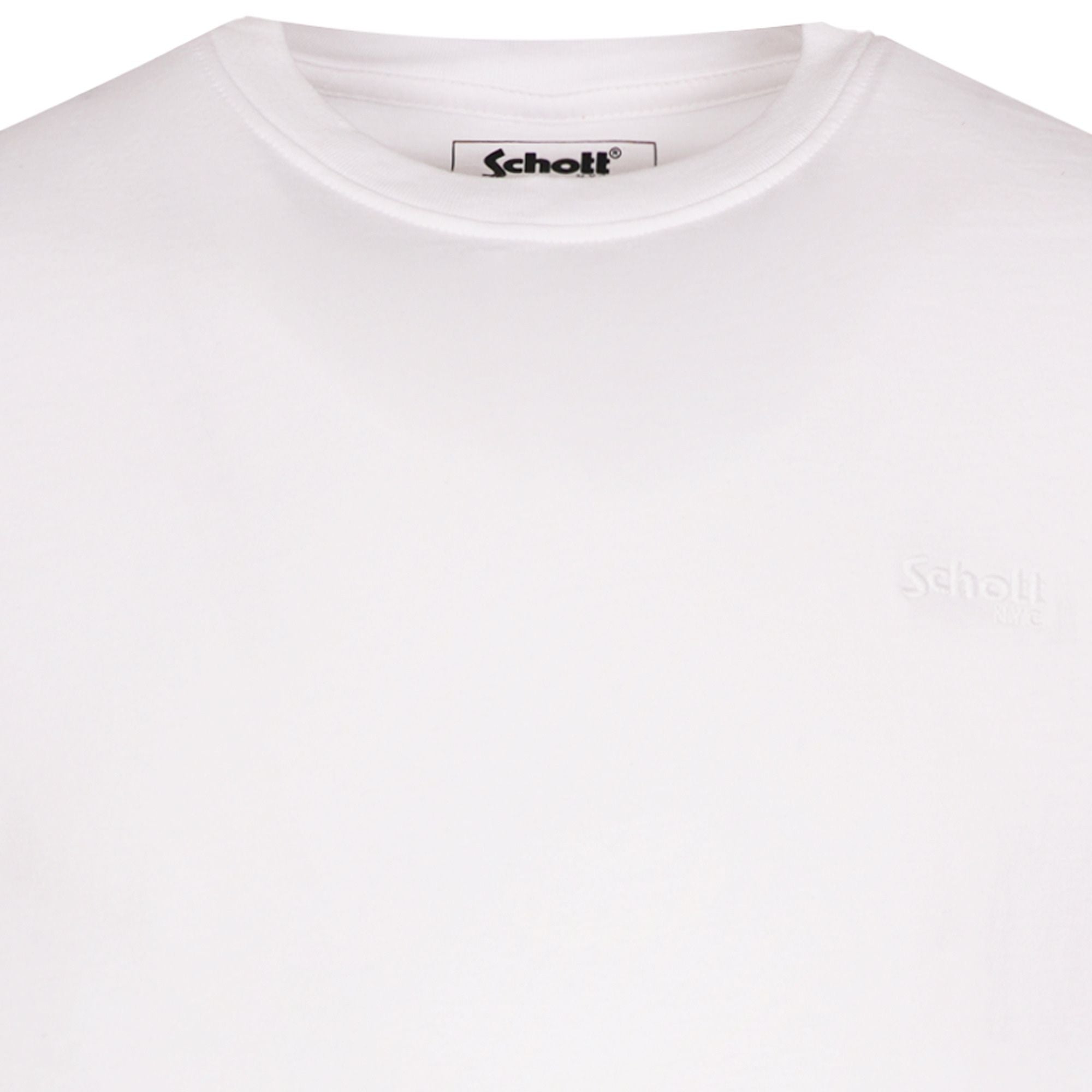 Schott NYC 2 Pack Crew Neck T-Shirt - White