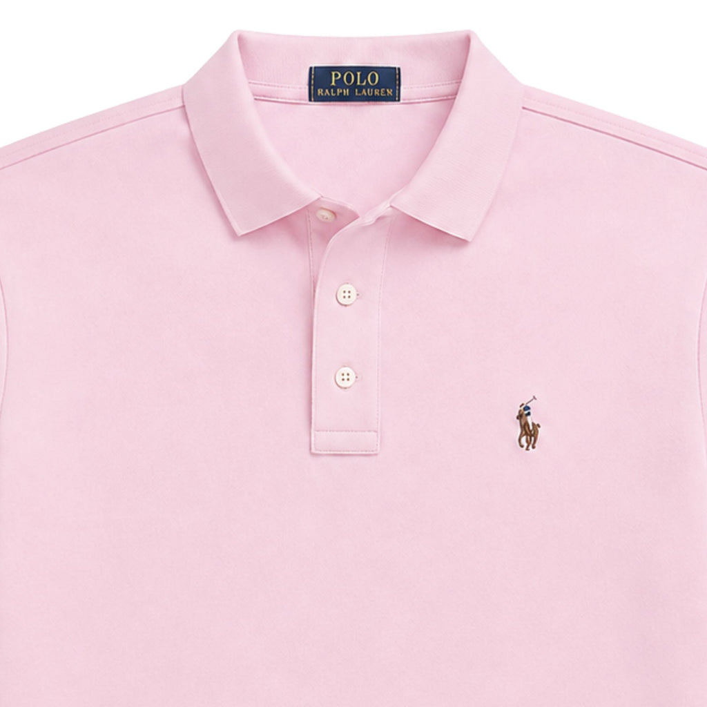 Polo Ralph Lauren Slim Fit Short Sleeve Polo Shirt - Pink