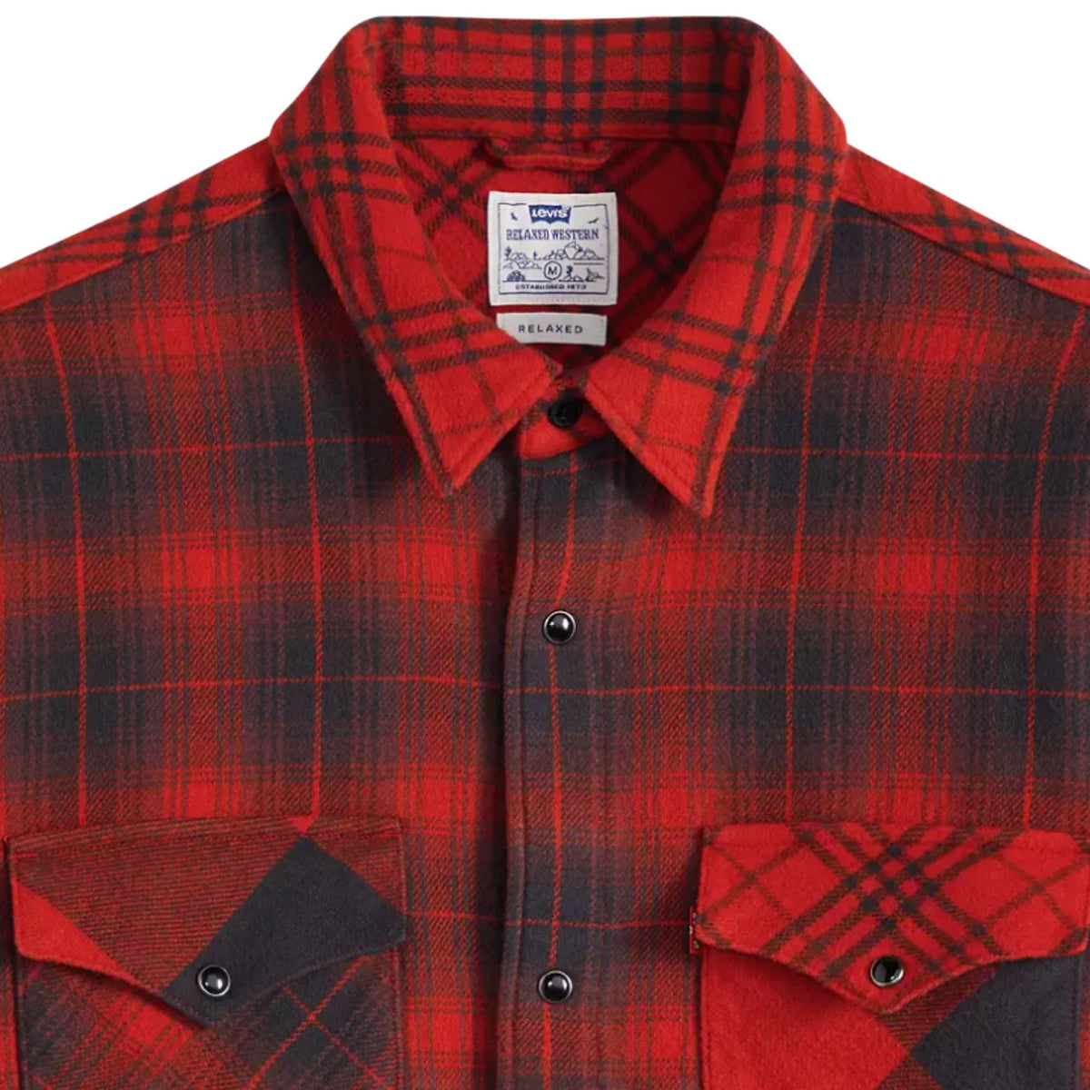 Levi's® Pieced Relaxed Western Shirt - Red