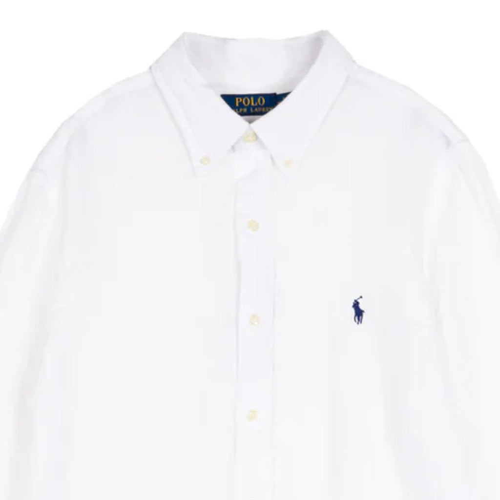 Polo Ralph Lauren Custom Fit Linen Shirt - White