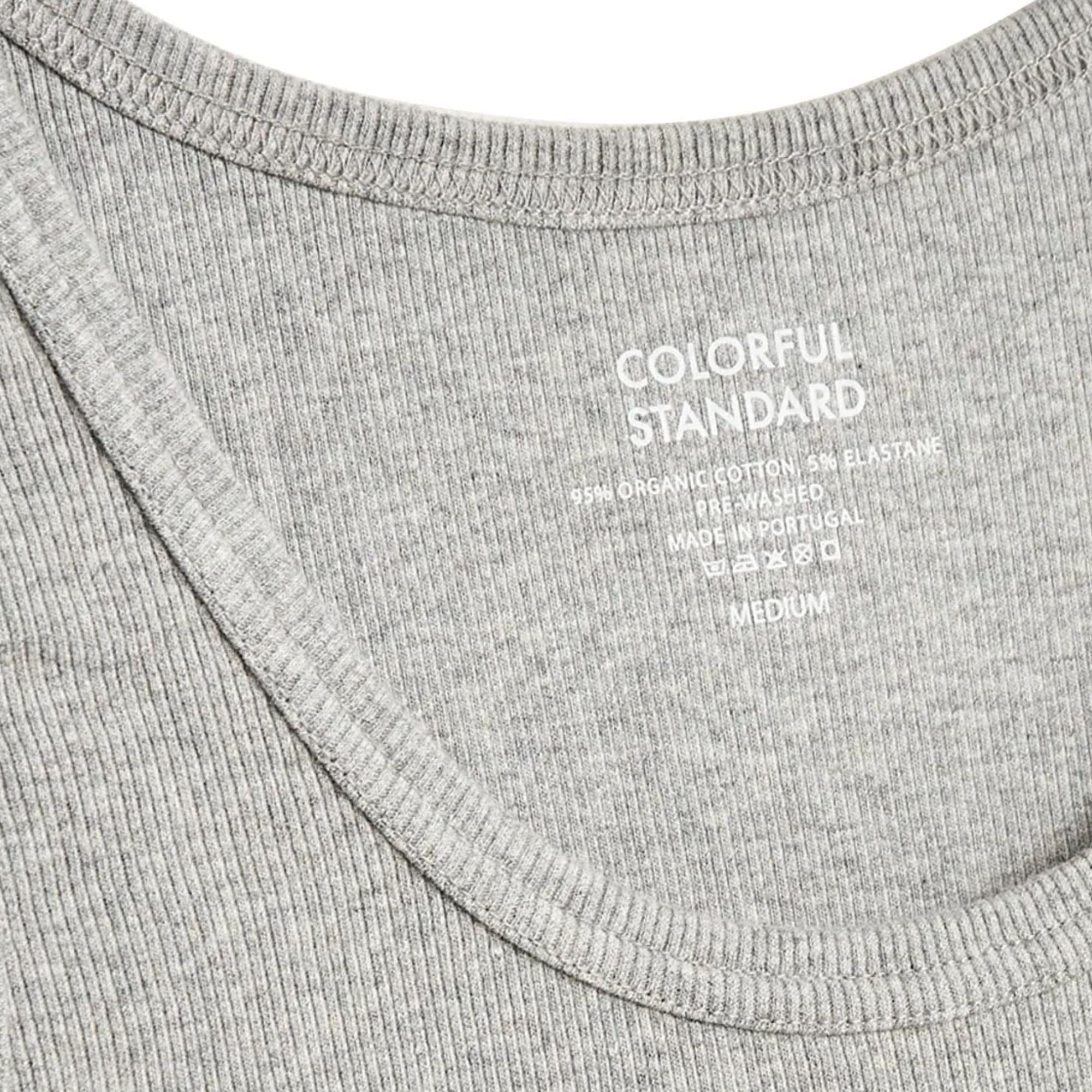 Colorful Standard Organic Rib Tank Top - Heather Grey