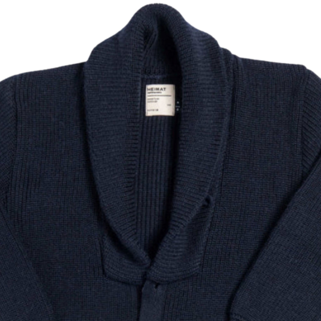 Heimat Virgin Wool Eiger Cardigan - Ink