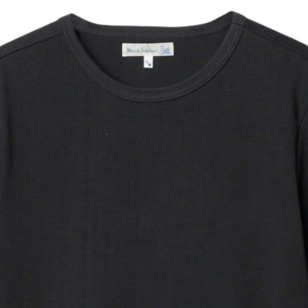 Merz b Schwanen 2M15 Mid-Century Machine Refined Fit T-Shirt - Charcoal