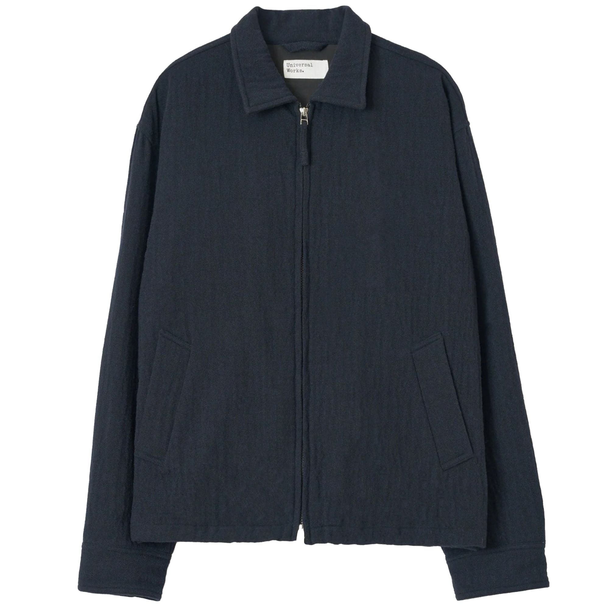 Universal Works Club Jacket Robin Wool Mix - Dark Navy