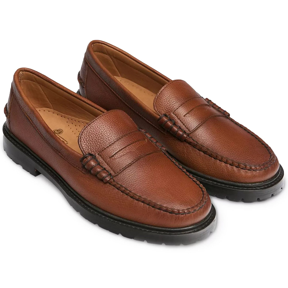 Sebago Dominic RRS Leather Loafers - Brown