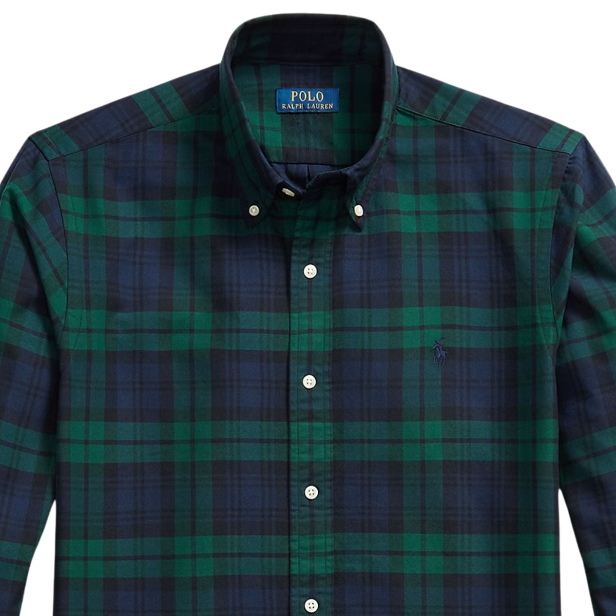 Polo Ralph Lauren Custom Fit Tattersall Oxford Shirt - Navy/Green Multi