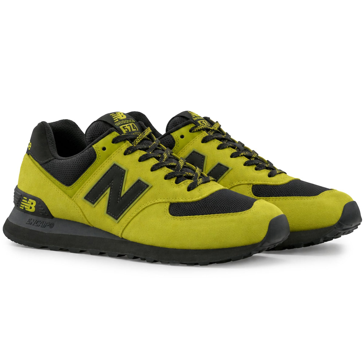 New Balance 574 Shoes - Sea Moss/Black