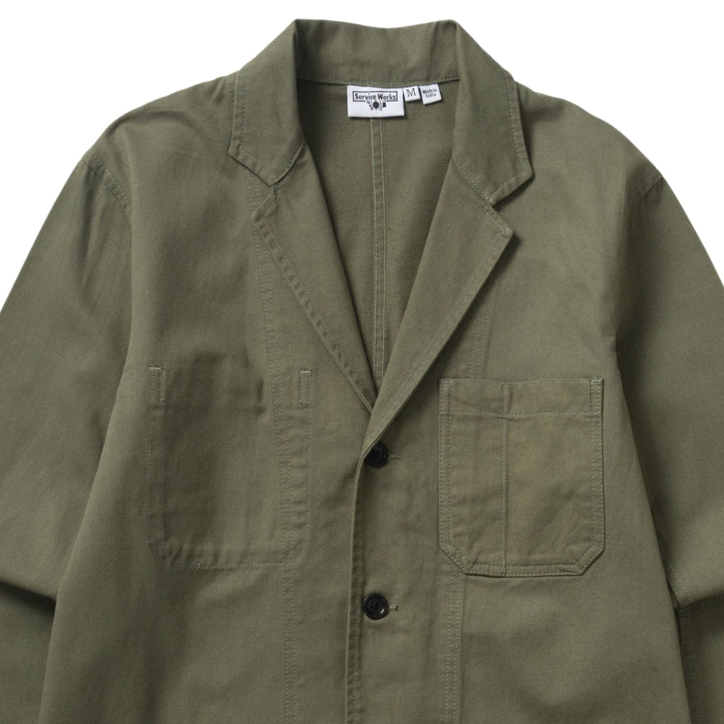 Service Works Twill Server Suit Jacket - Olive