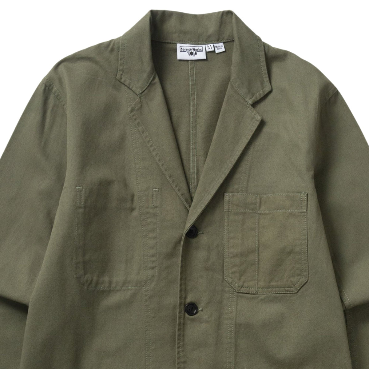 Service Works Twill Server Suit Jacket - Olive