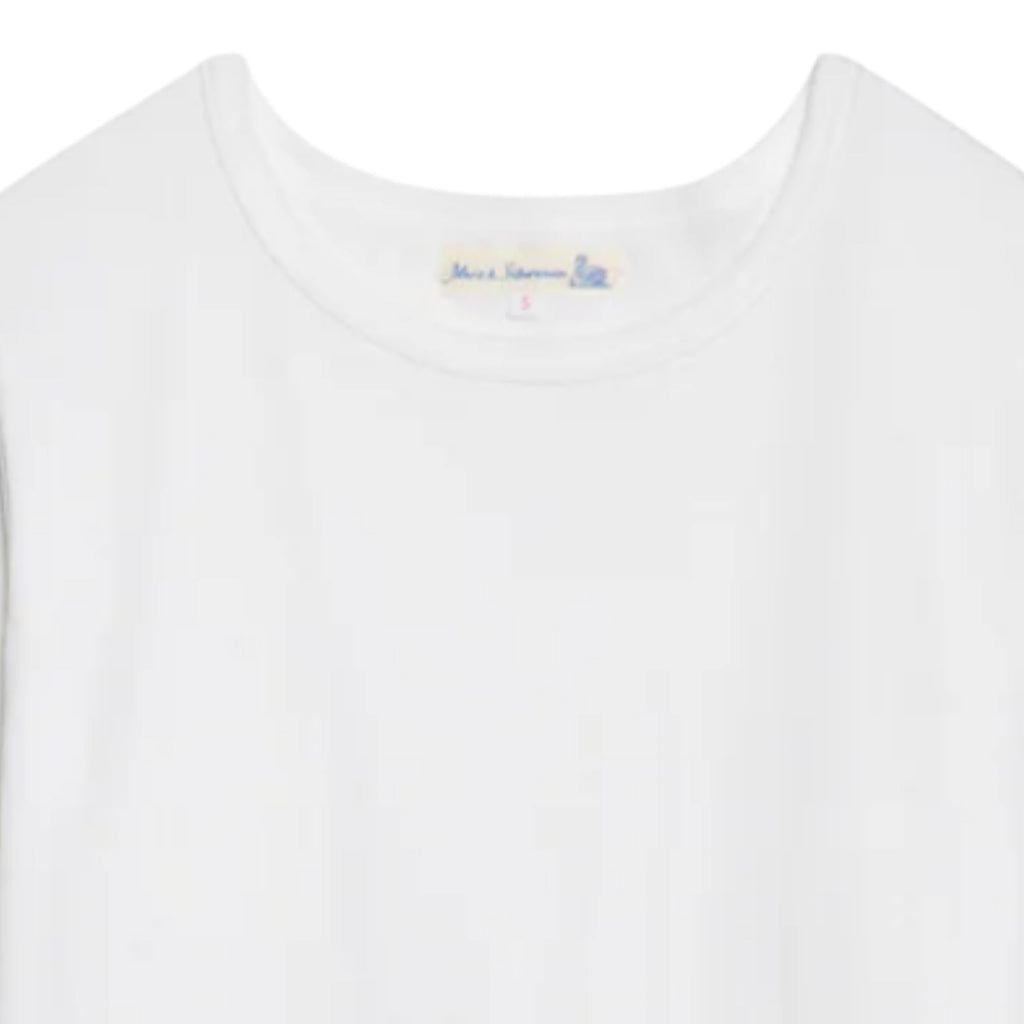 Merz b Schwanen 1950sLS Loopwheeled Classic Fit Lightweight Longsleeve - White