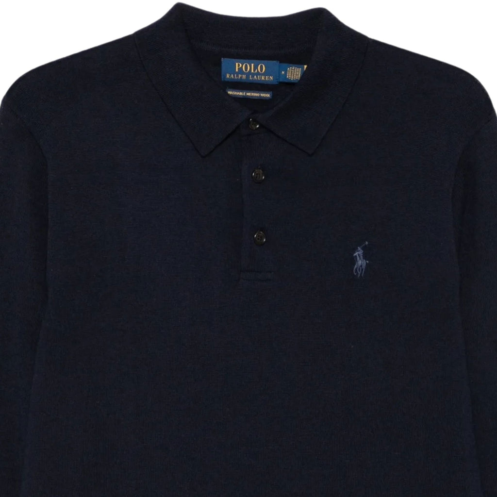 Polo Ralph Lauren Knitted Polo Shirt - Navy