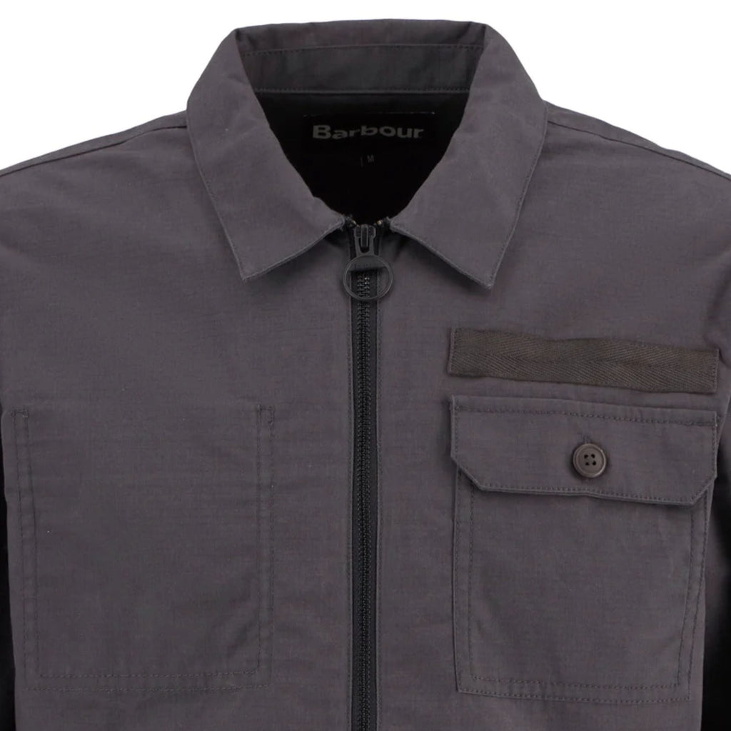 Barbour Crail Wax Ripstop Overshirt - Asphalt
