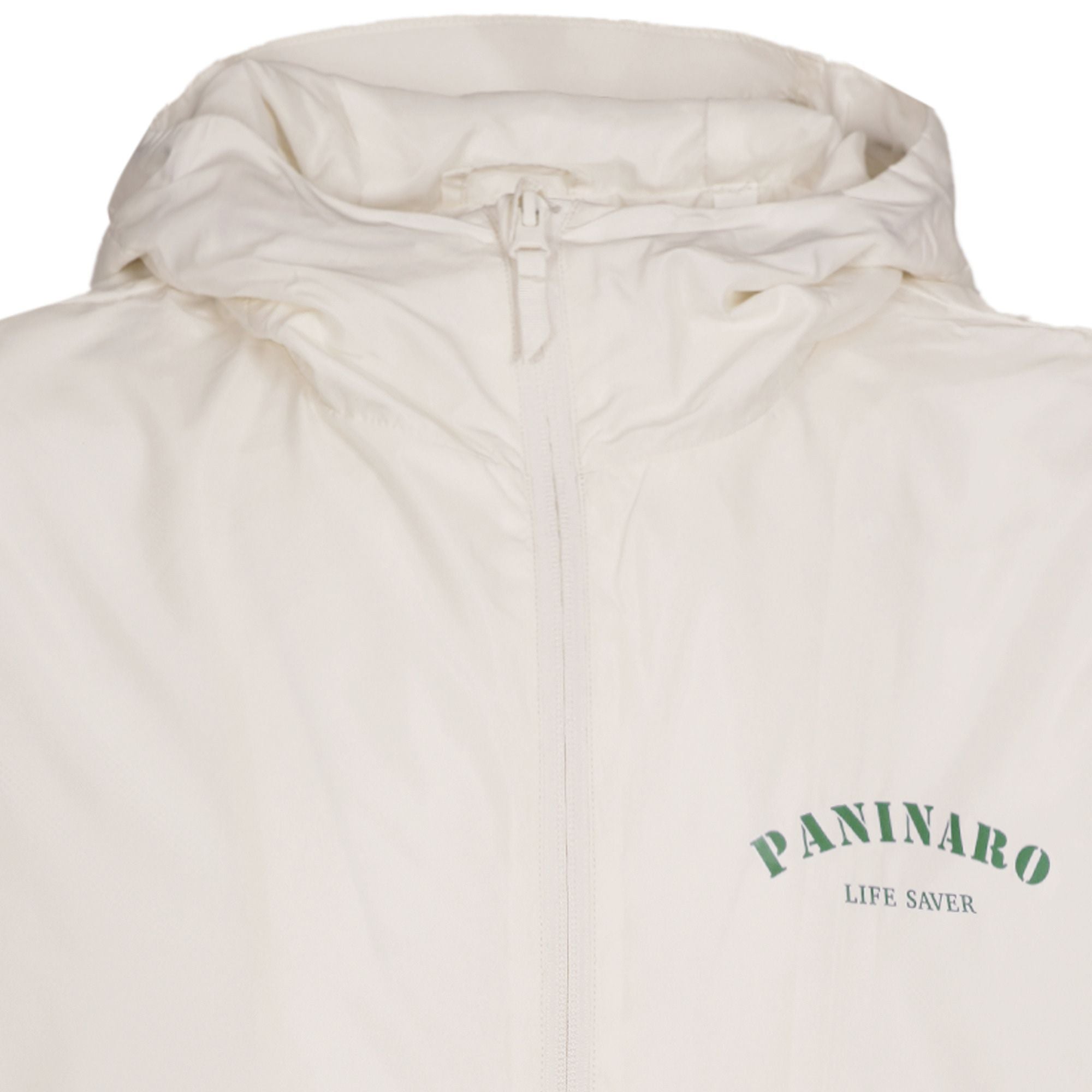 Paninaro Life Saver Hooded Jacket - White/Green