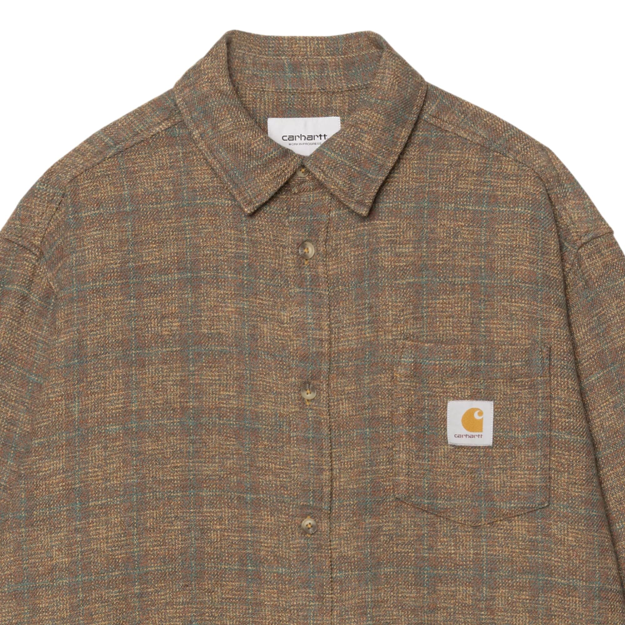 Carhartt WIP Long Sleeve Bagley Shirt - Hamilton Brown