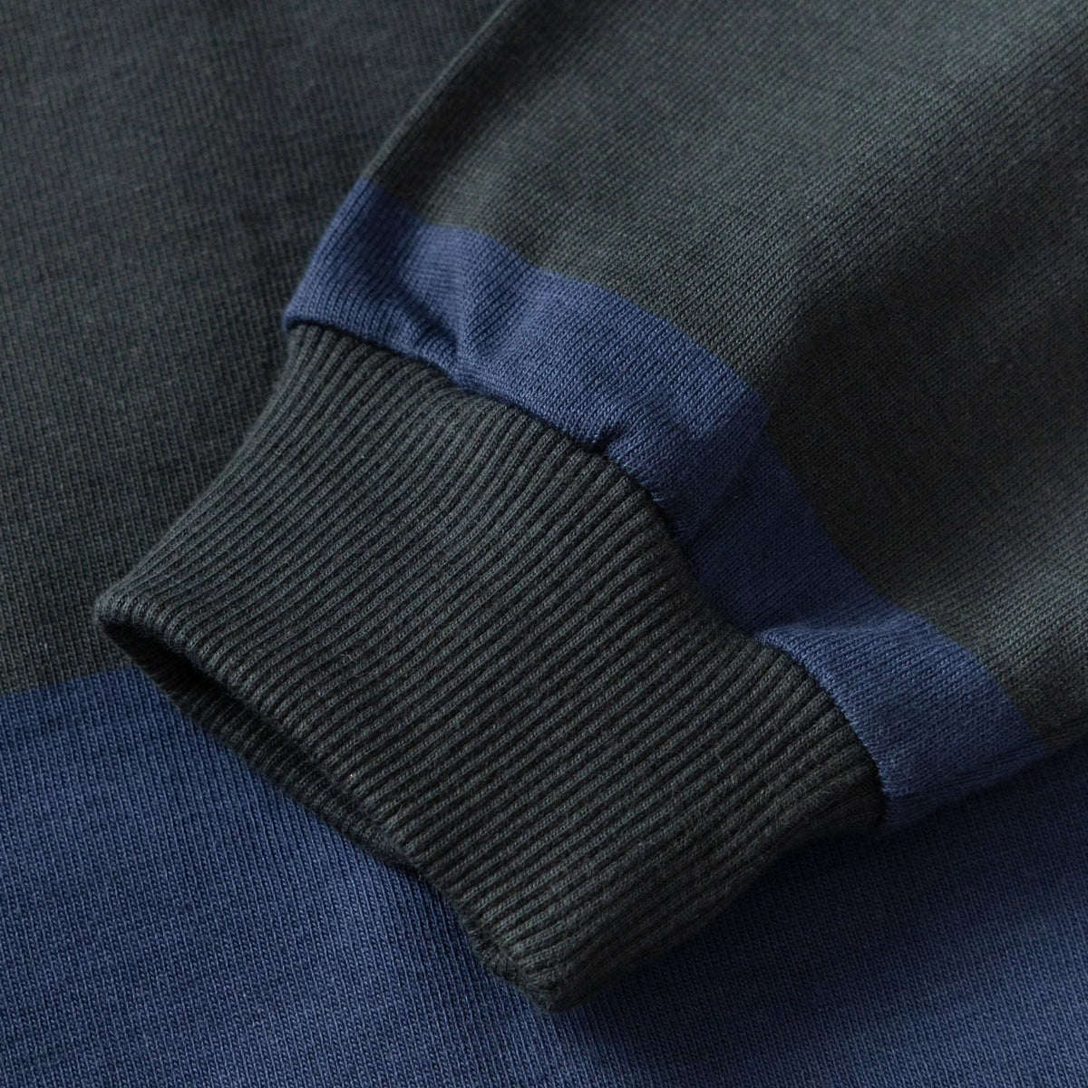 Opensider Classic Rugby Shirt - Blue/Green Wide-Stripe