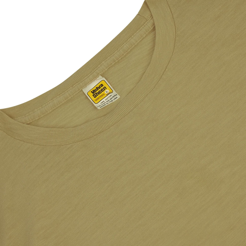 Velva Sheen Rolled Short Sleeve Crew Neck T-Shirt - Olive