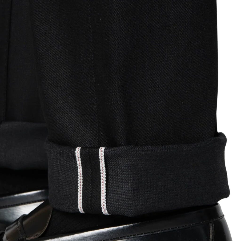 Naked and Famous Denim True Guy Black Cobra Stretch Selvedge - Black