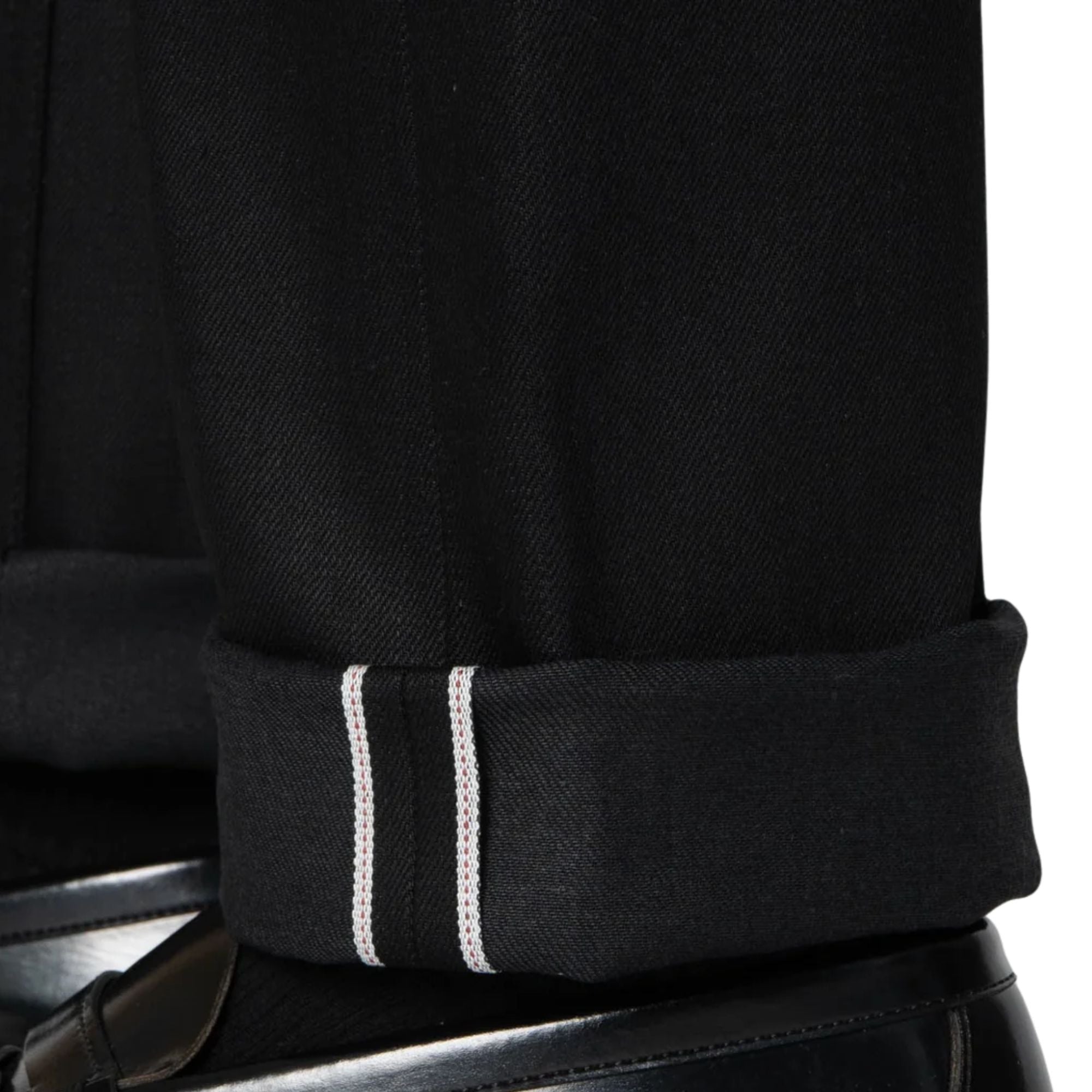 Naked and Famous Denim True Guy Black Cobra Stretch Selvedge - Black
