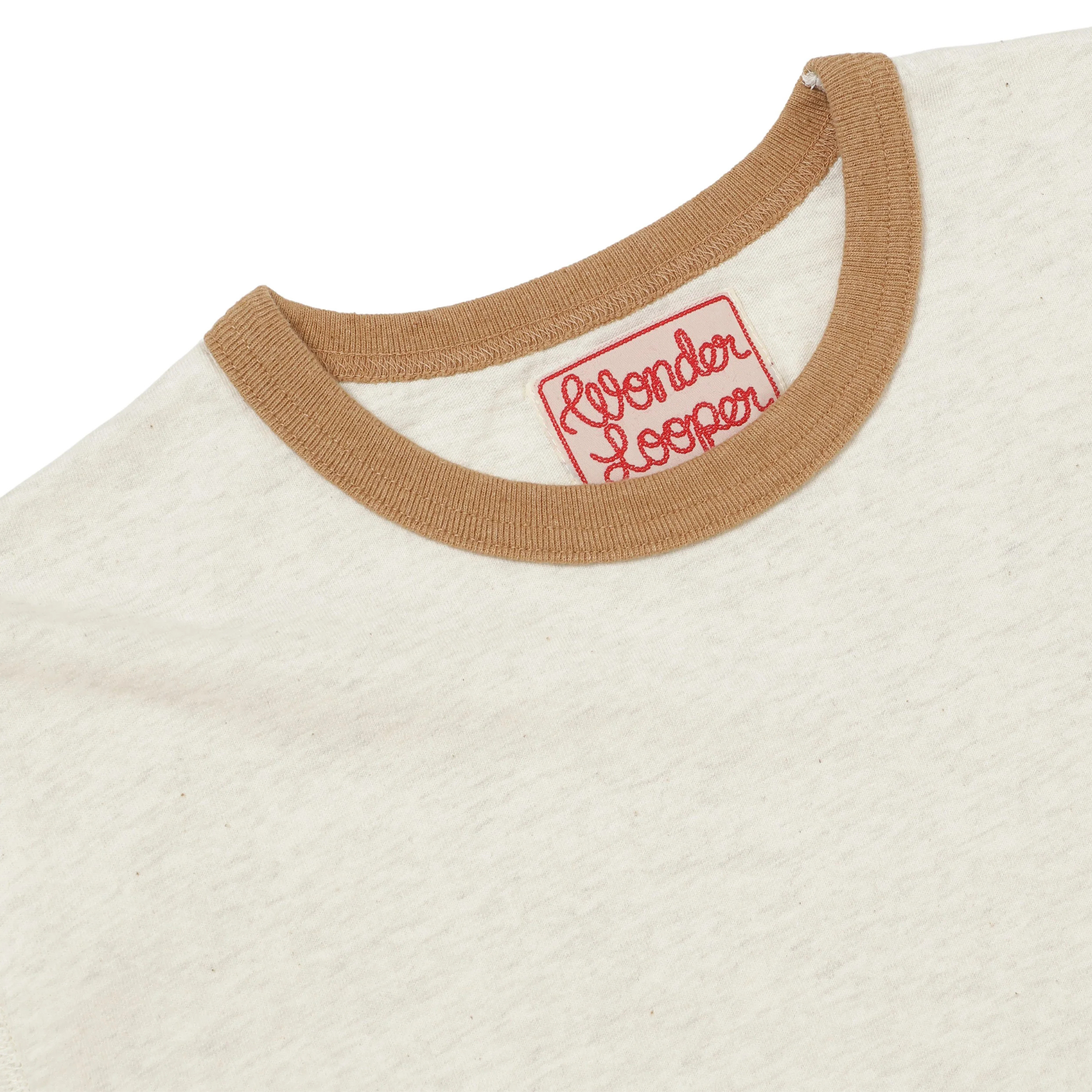 Stuarts London Recycled Cotton Foxfibre¨ Ringer T - Sand