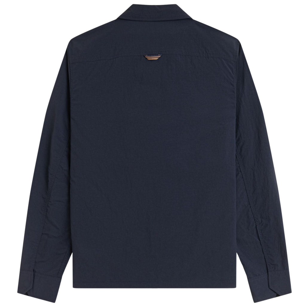 Fred Perry Ripstop Zip-Through Overshirt - Navy