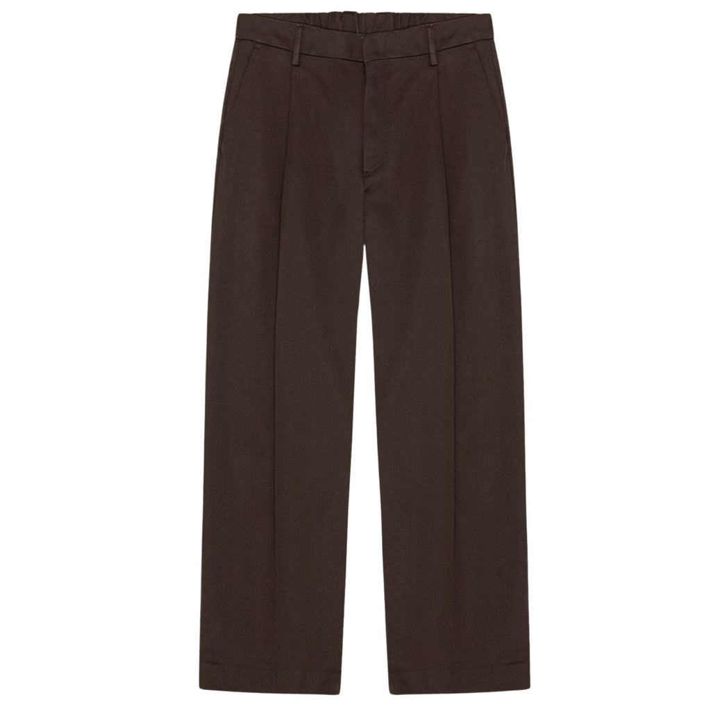 NN07 Kay Pleated Tailored Relaxed Fit Pant - Deep Truffle