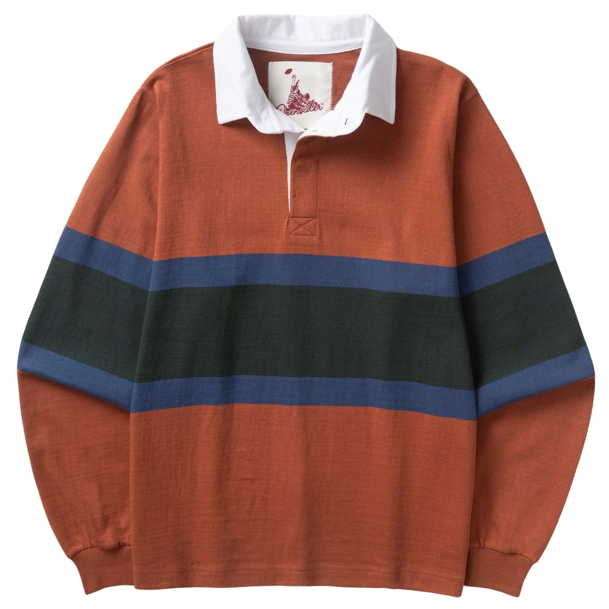 Opensider Classic Rugby Shirt - Clay Tri-Stripe
