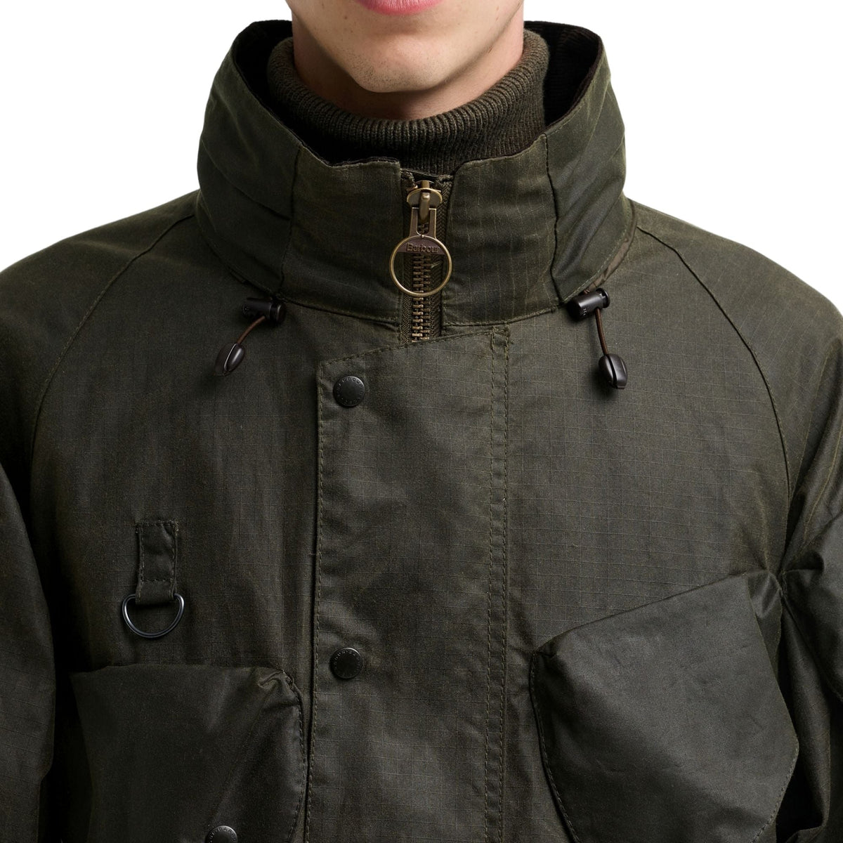 Barbour x Norbit Ripstop Wax Jacket - Olive