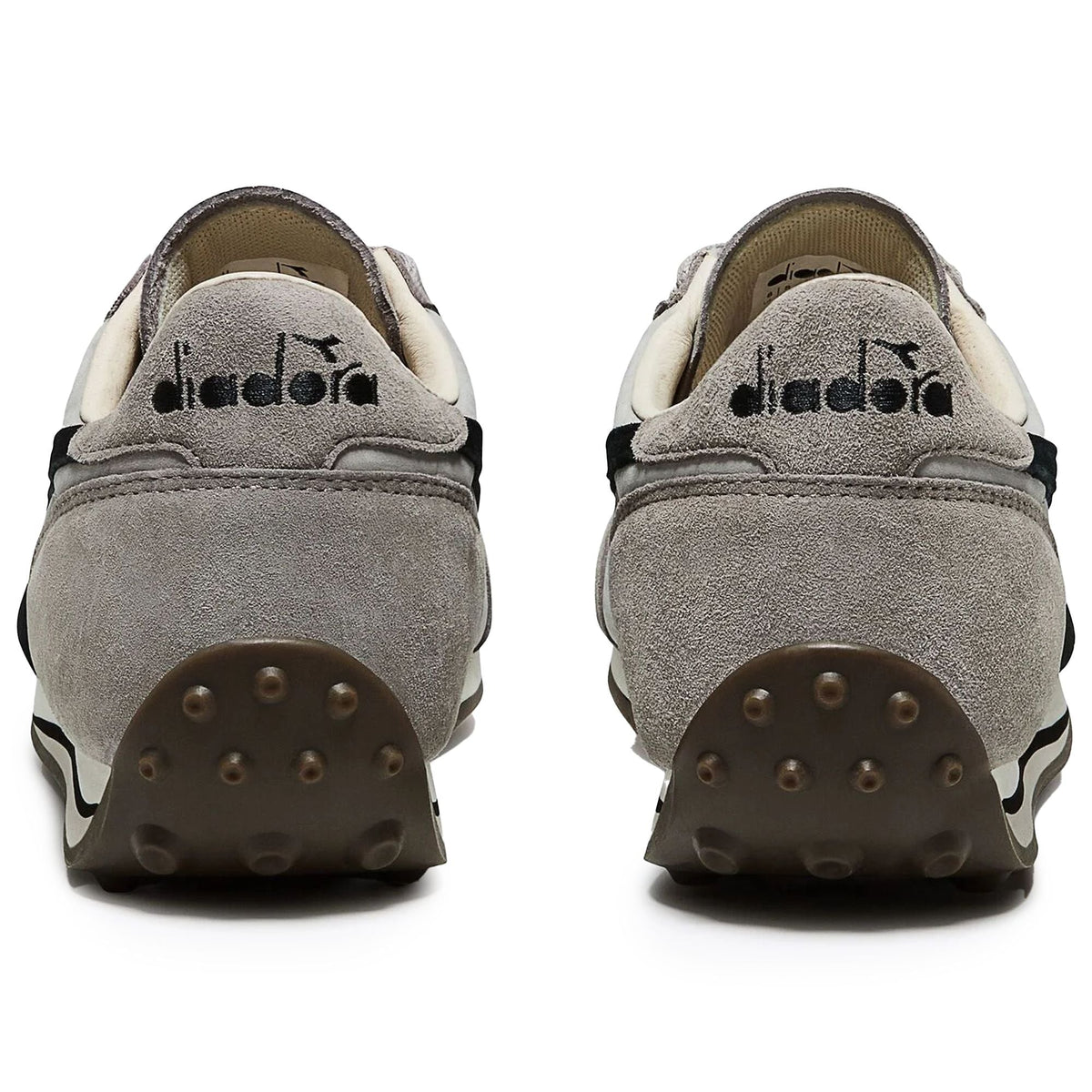 Diadora Rally Waxed Trainers - Grey Pewter