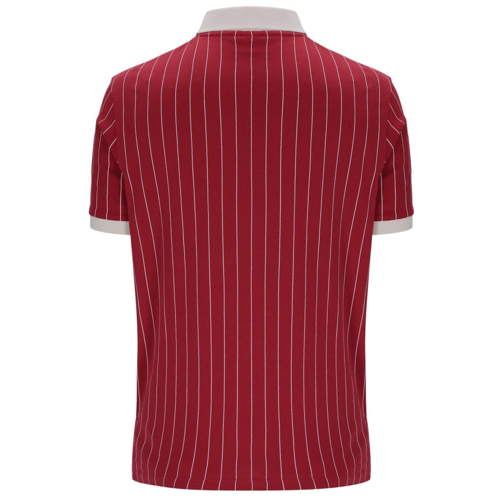 Fila Vintage BB1 Classic Vintage Striped Polo Shirt - Garnet