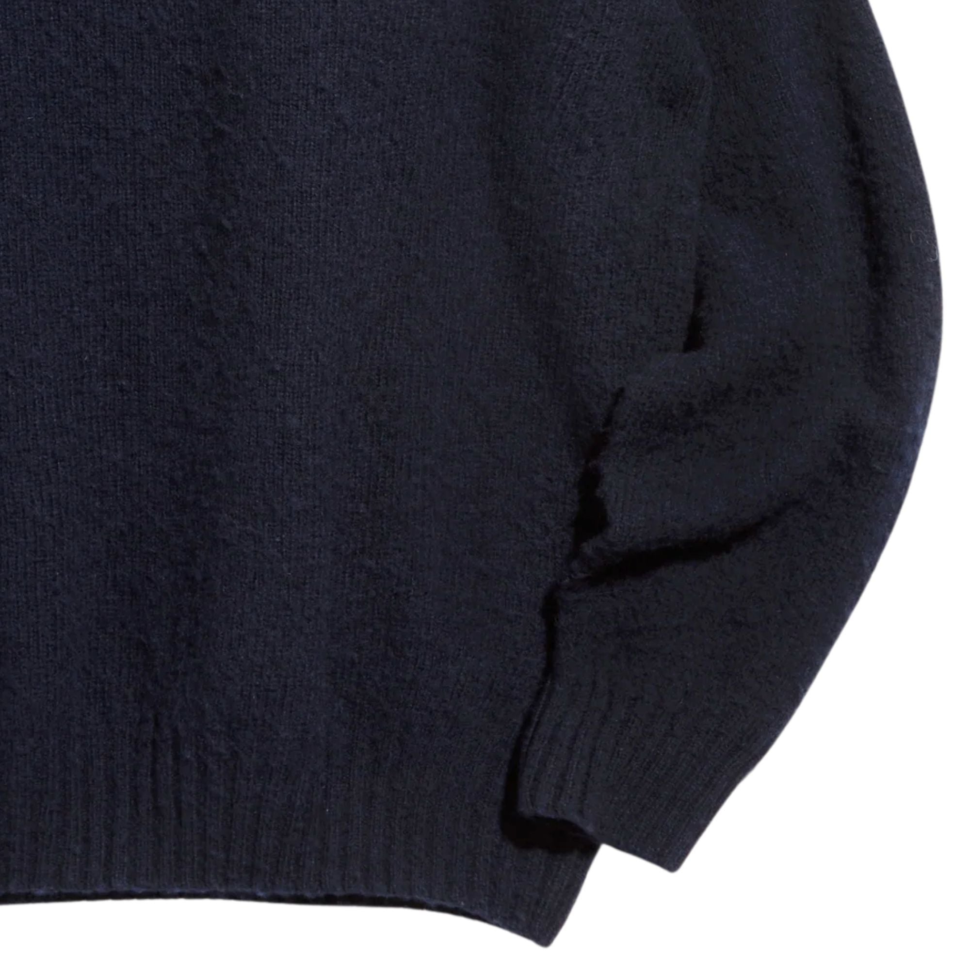 YMC Suedehead Crew Knit Jumper - Navy