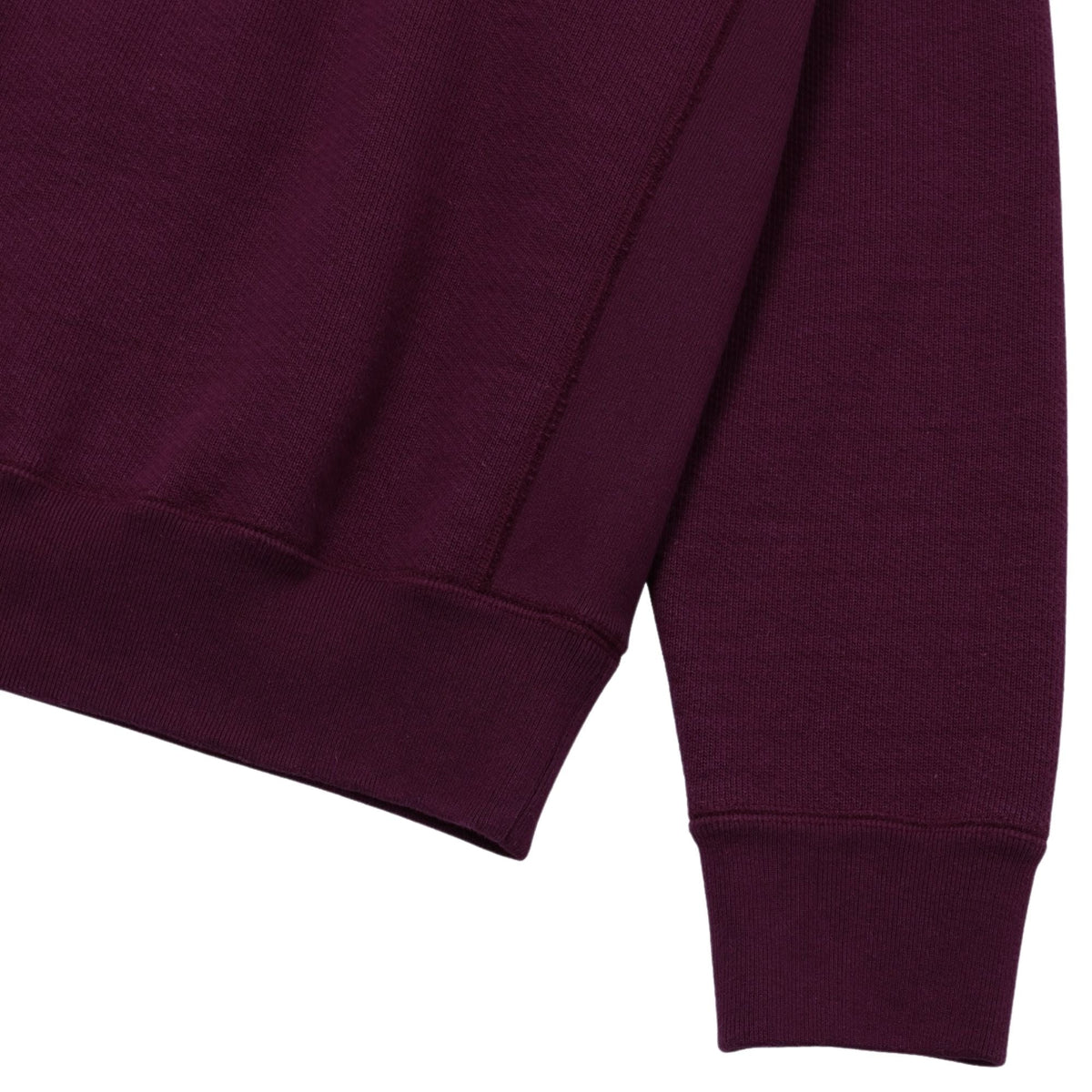 Wonder Looper Double Heavyweight French Terry Pullover Crewneck - Burgundy