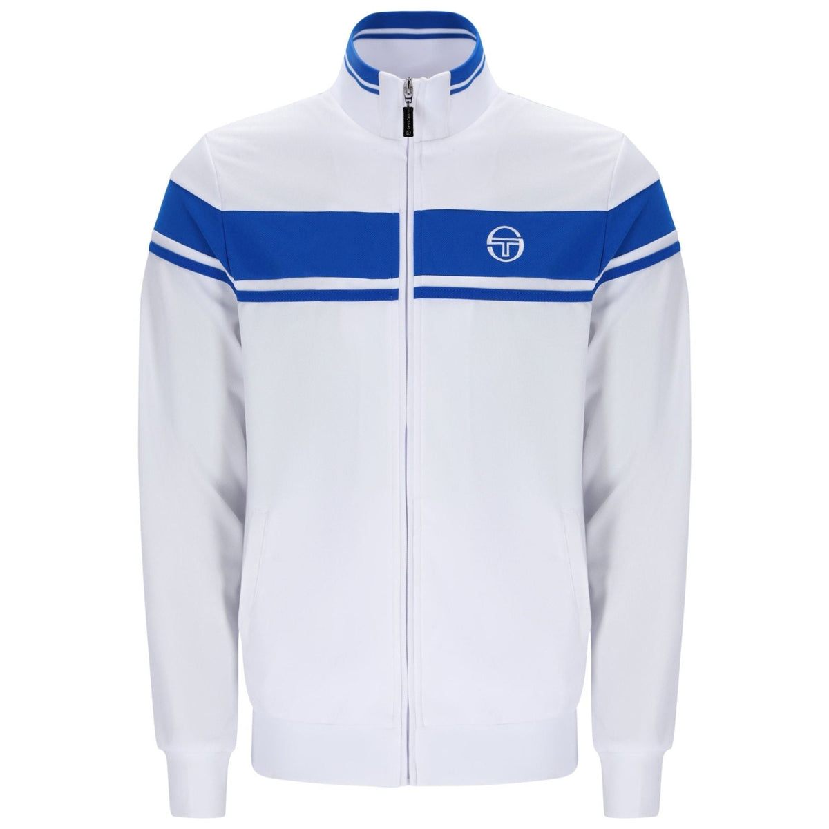 Sergio Tacchini Damarindo Track Top - White/Princess Blue