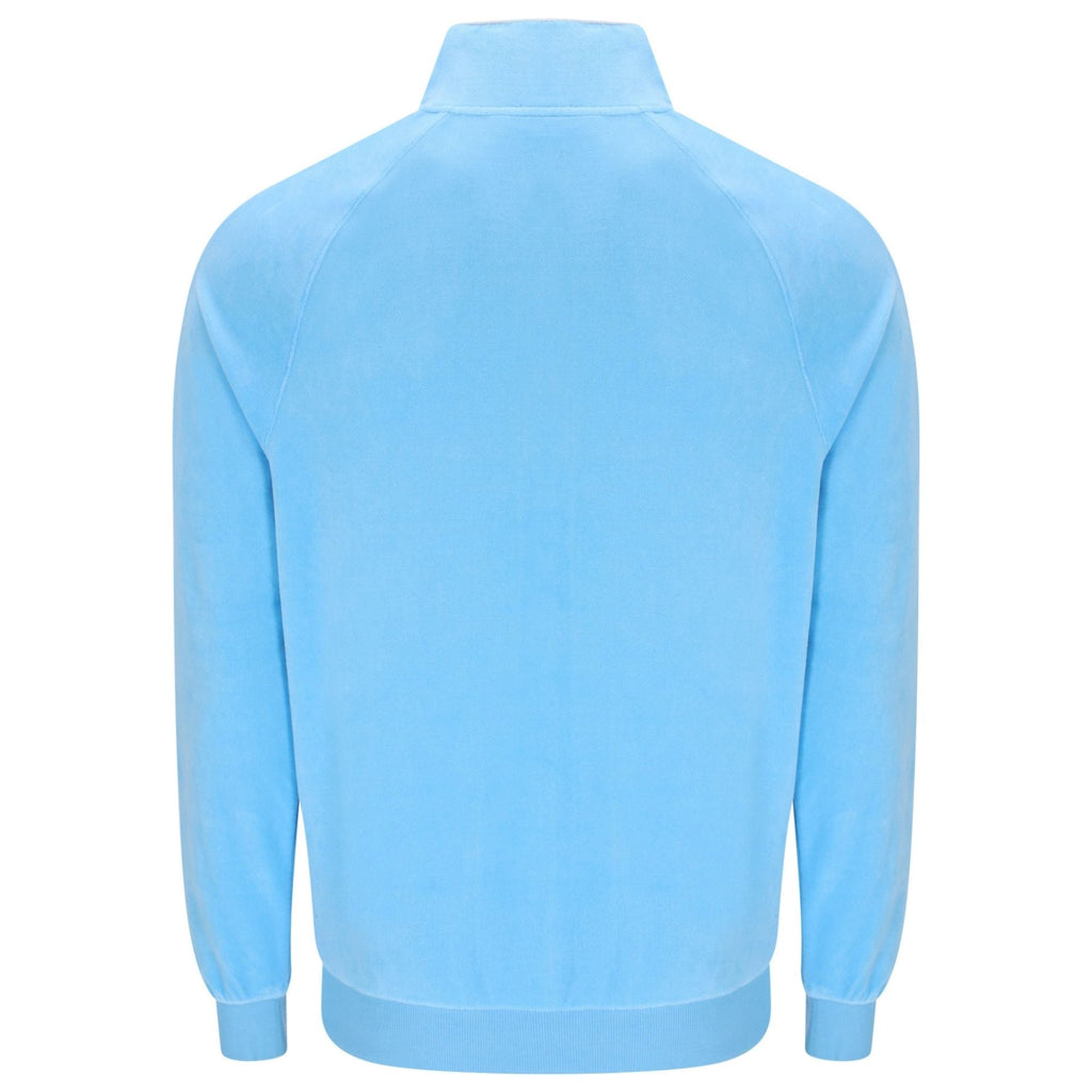 Sergio Tacchini Tasso Velour Track Top - Baltic Sea