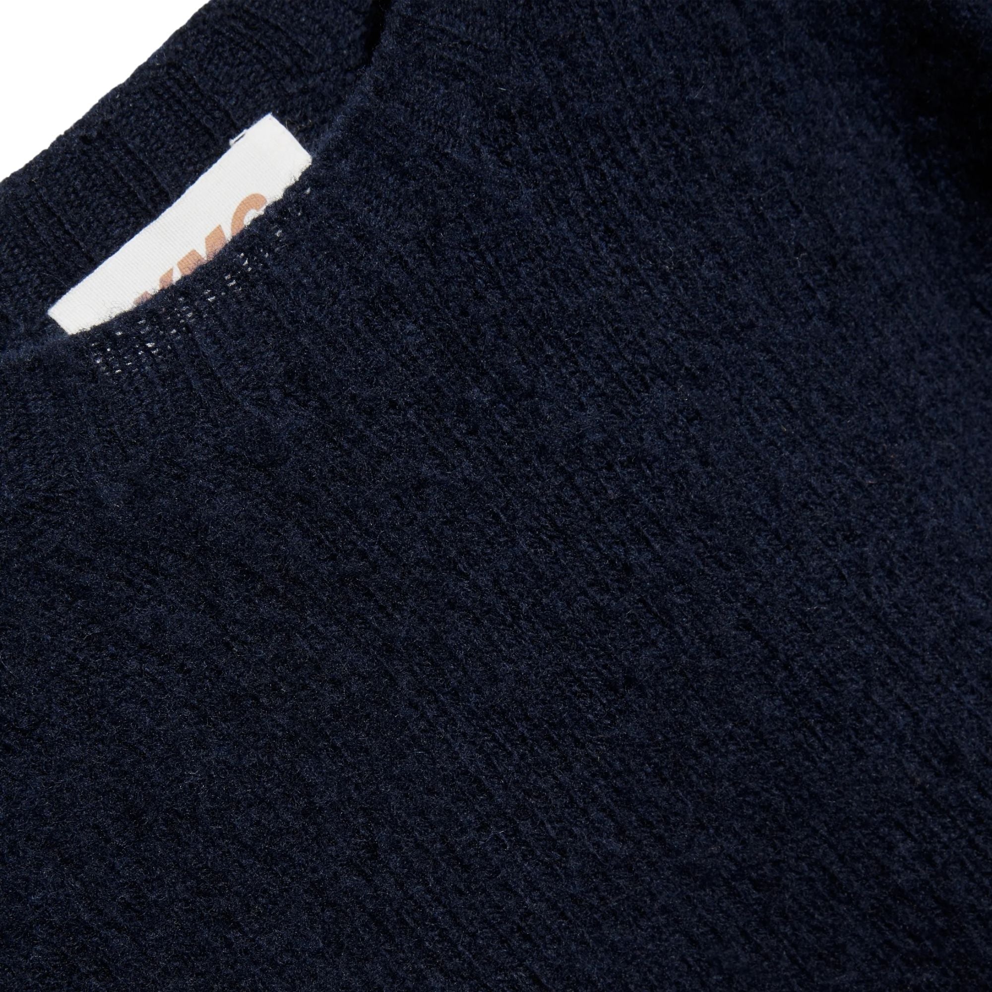 YMC Suedehead Crew Knit Jumper - Navy