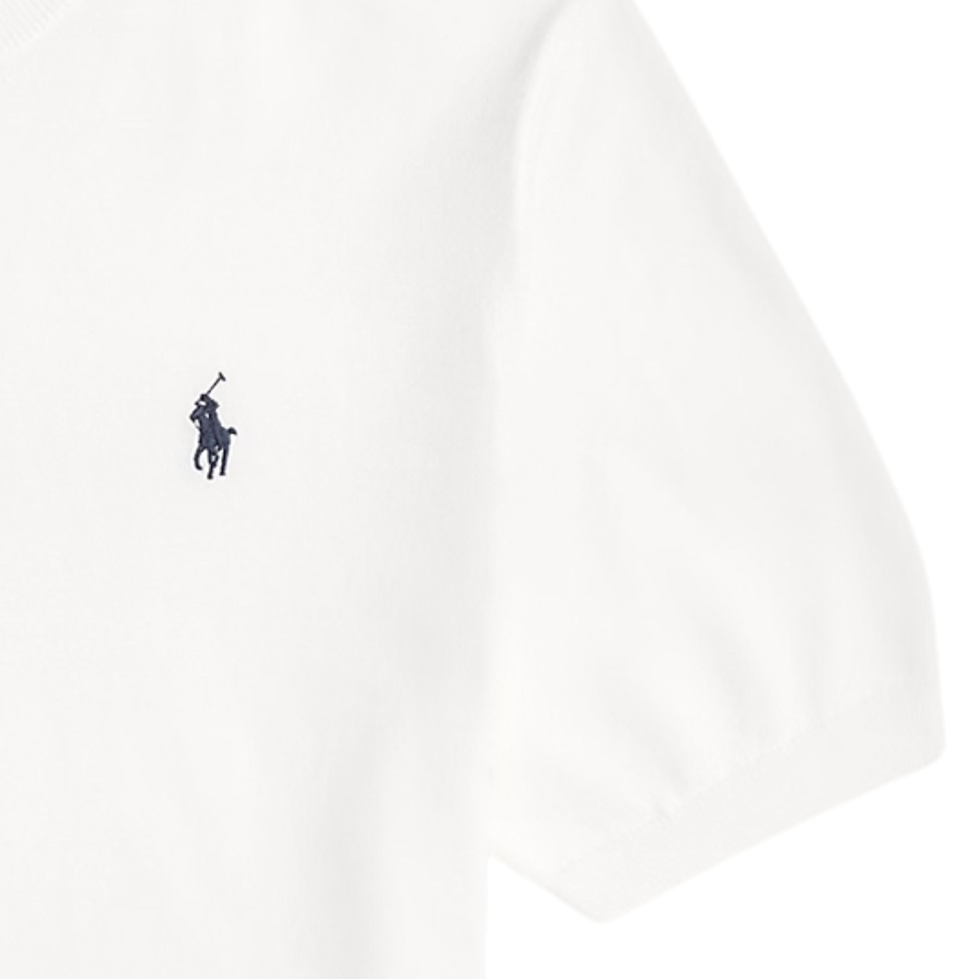 Cotton Crewneck Short Sleeve Jumper - White