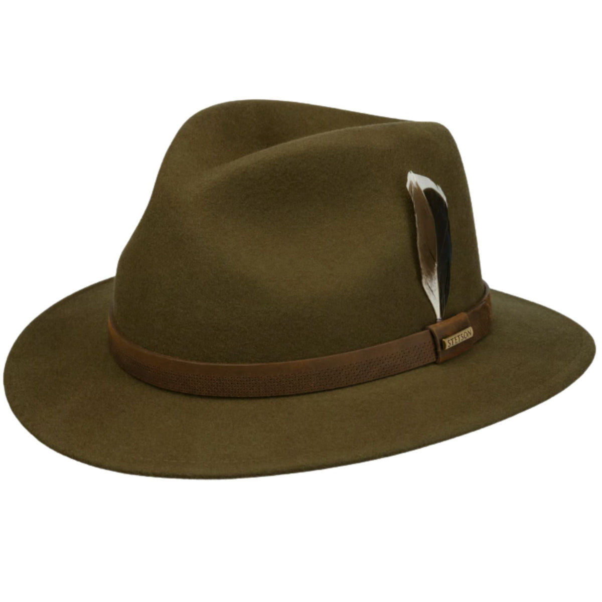 Stetson Hats Boynton Traveller Wool Hat - Olive