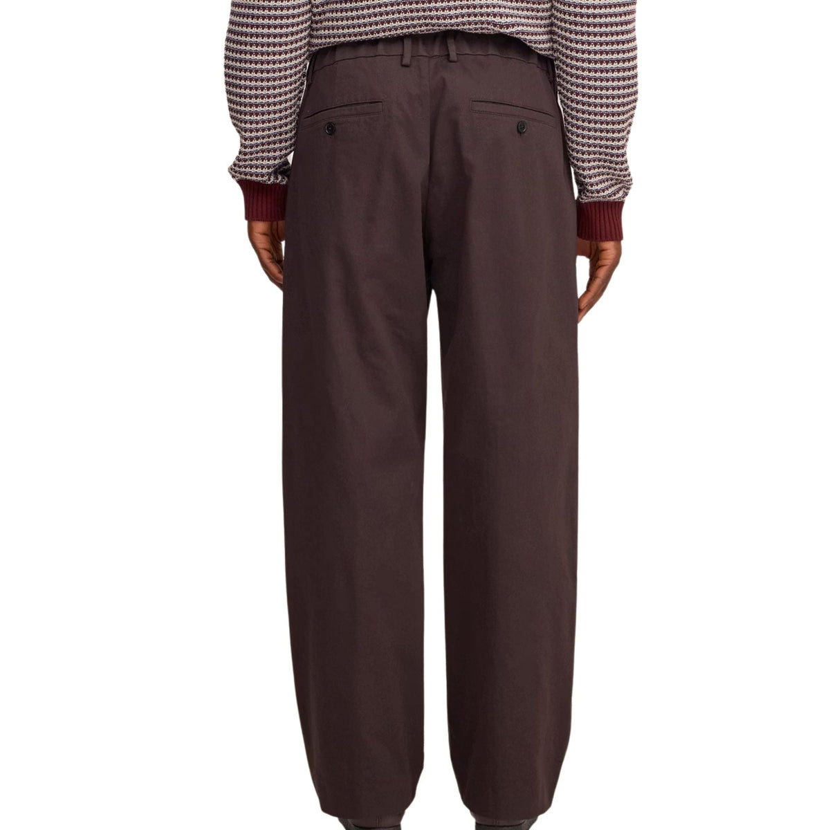 NN07 Kay Pleated Tailored Relaxed Fit Pant - Deep Truffle
