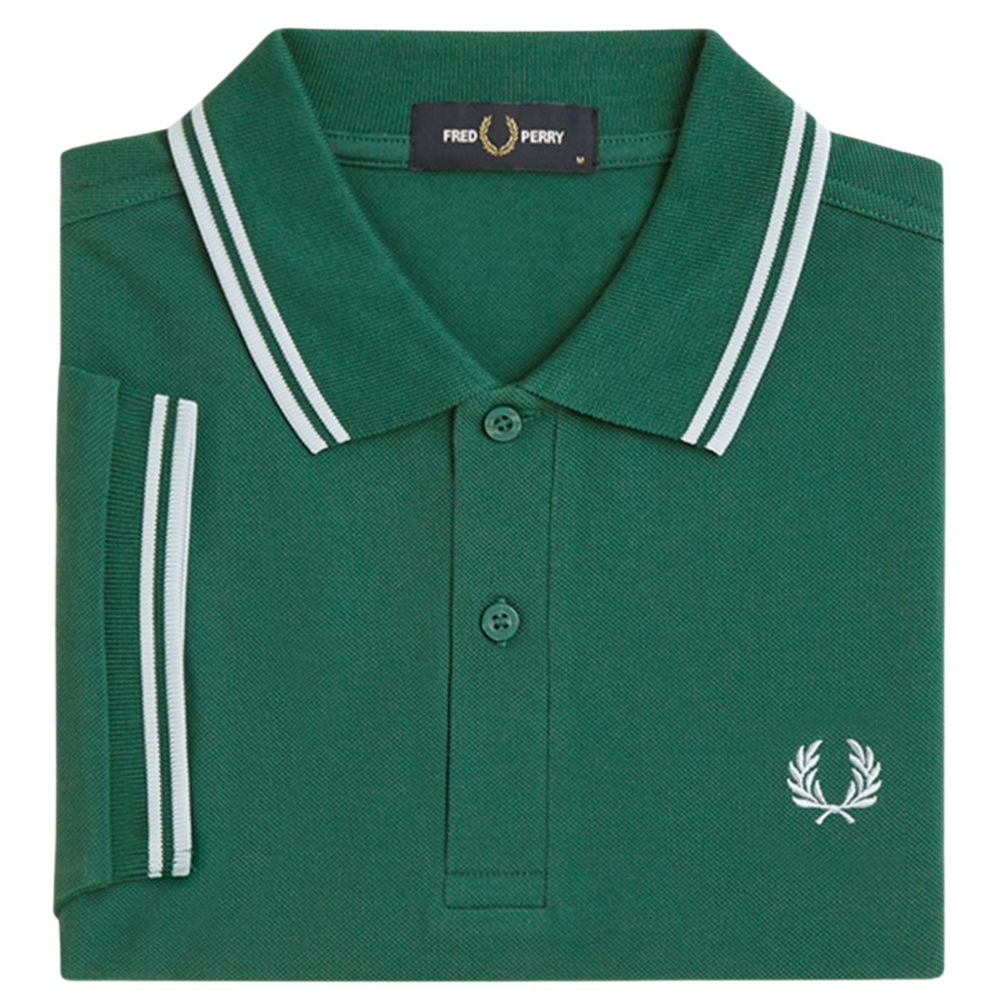 Fred Perry M3600 Twin Tipped Shirt - Green