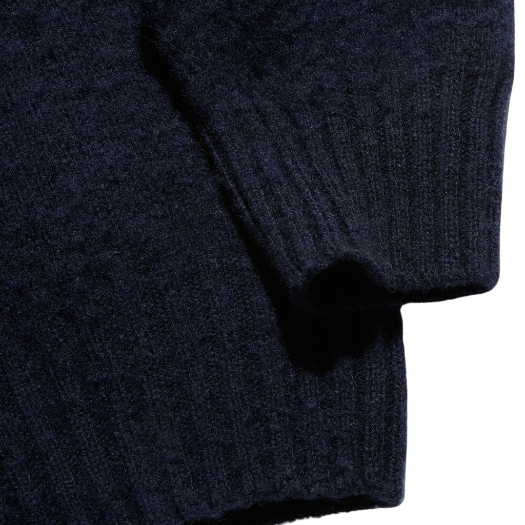 YMC Suedehead Crew Knit Jumper - Navy
