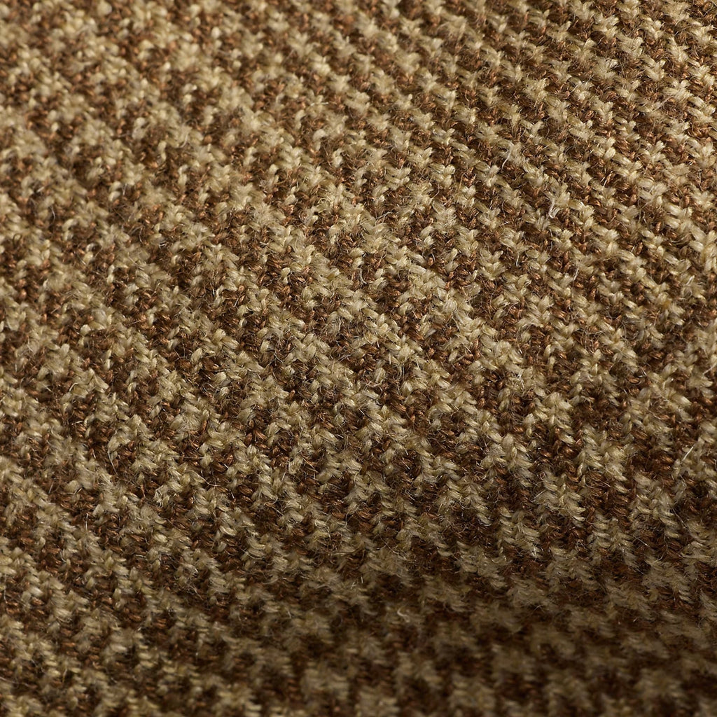 RRL by Ralph Lauren Glen Plaid Silk-Linen-Wool Tie - Brown/Tan