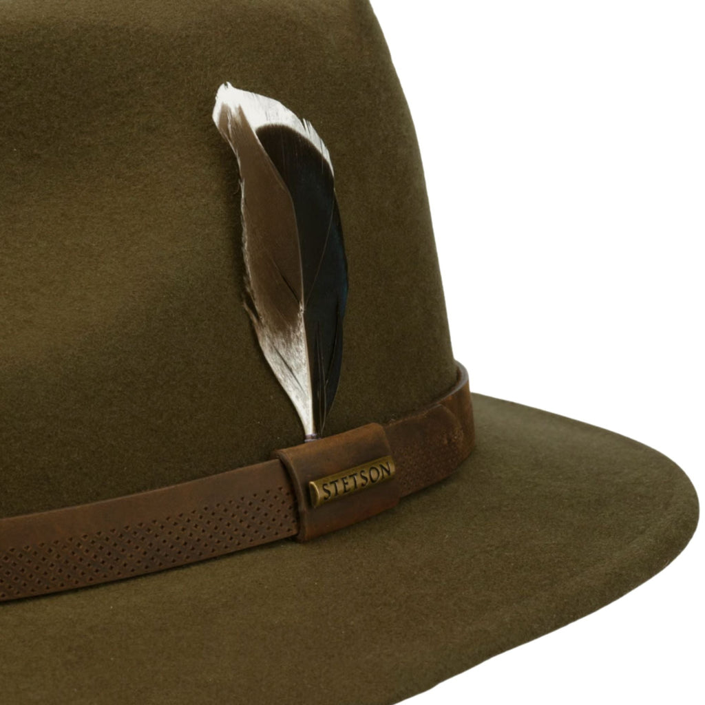 Stetson Hats Boynton Traveller Wool Hat - Olive