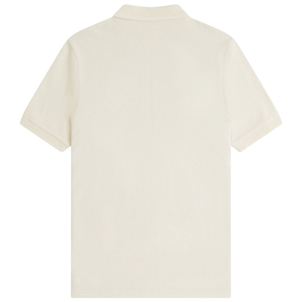 Fred Perry Crepe Pique Polo Shirt - Ecru