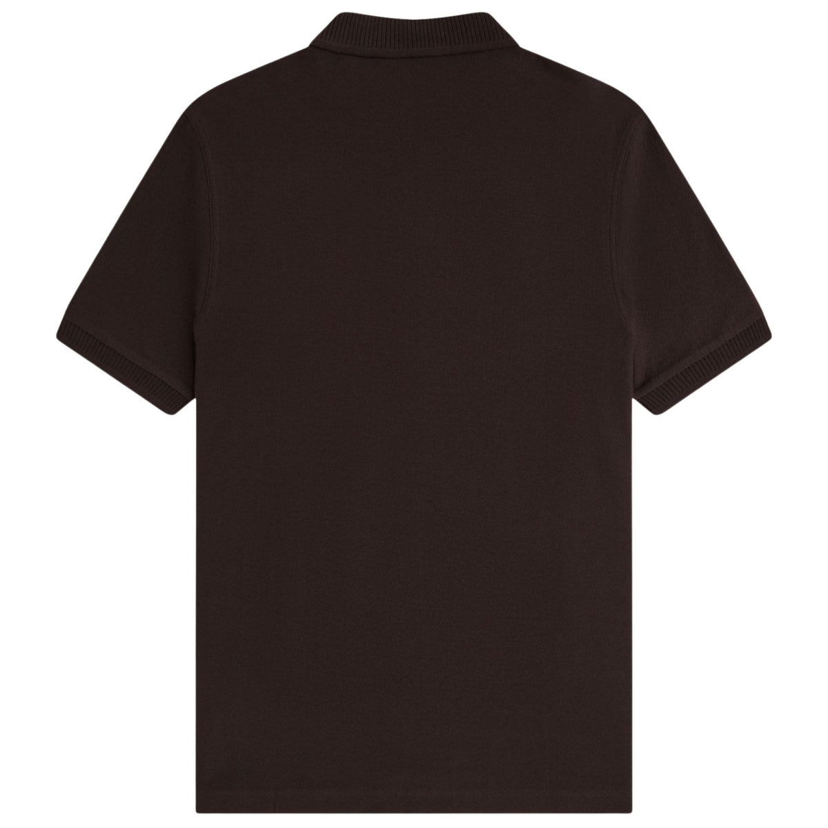 Fred Perry Crepe Pique Polo Shirt - Rich Brown