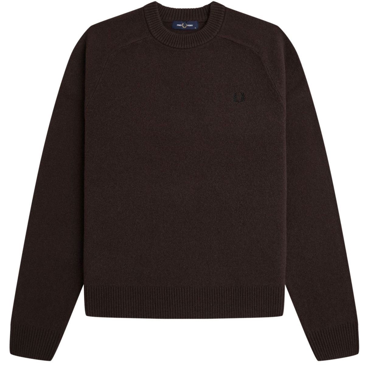 Fred Perry Merino Wool Jumper - Rich Brown