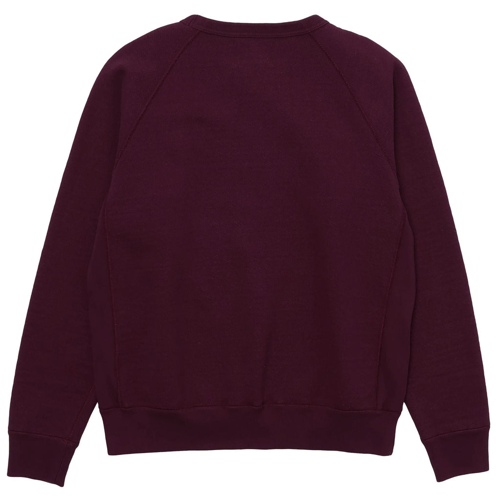Wonder Looper Double Heavyweight French Terry Pullover Crewneck - Burgundy