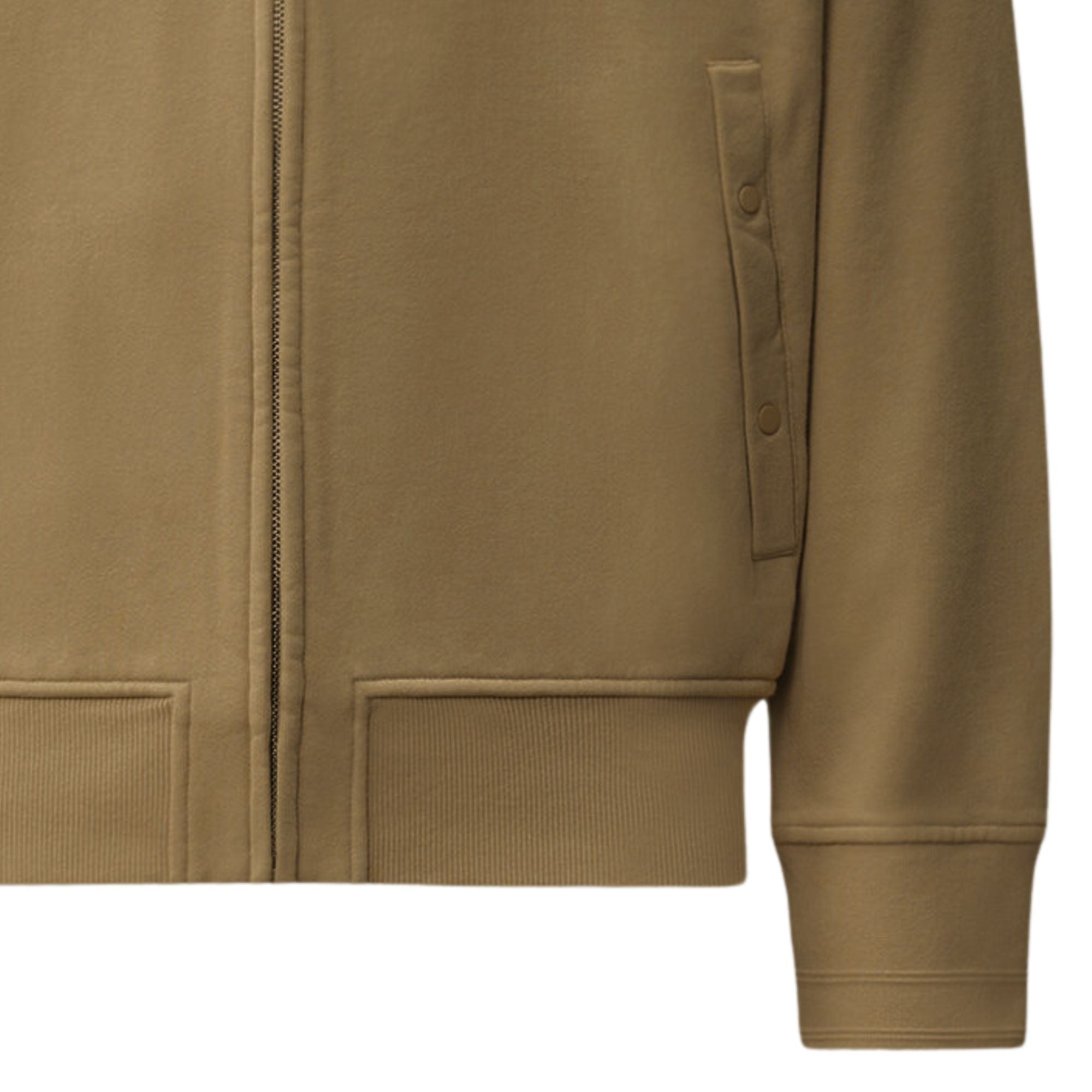 C.P Company Diagonal Raised Fleece Polo Zip Sweatshirt - Ermine
